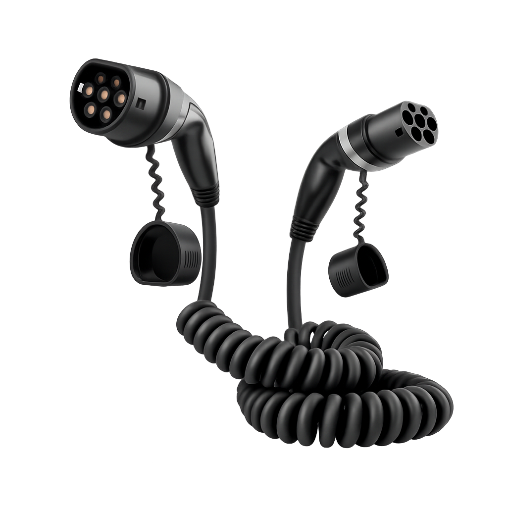 Ecopoint Typ 2 Spiralkabel 11kW 7,5m